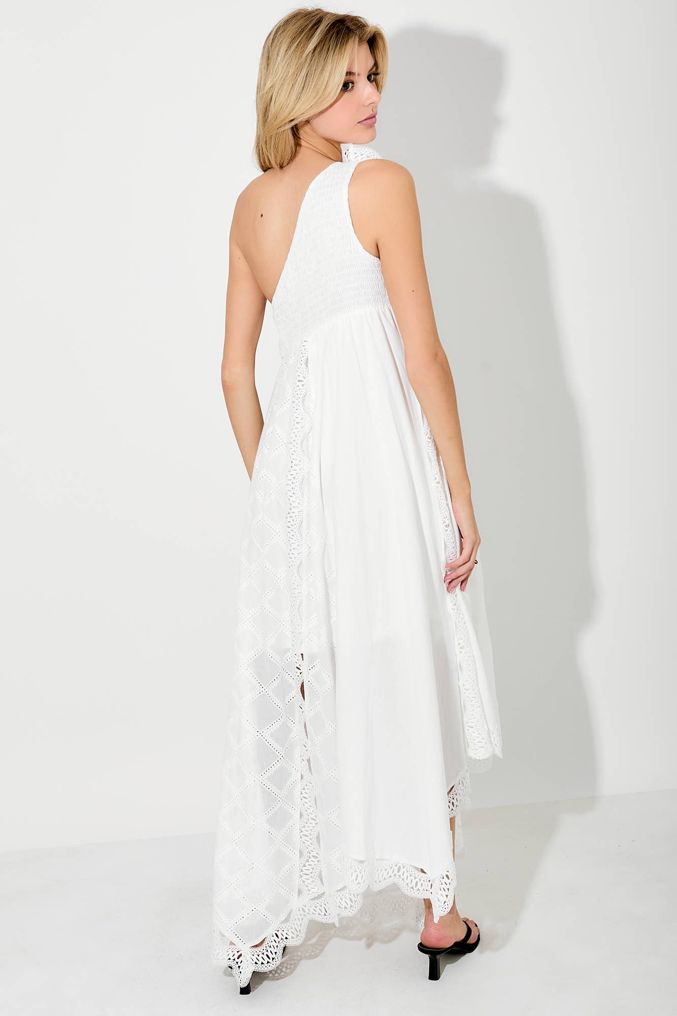 ASYMMETRIC ONE SHOULDER MAXI DRESS