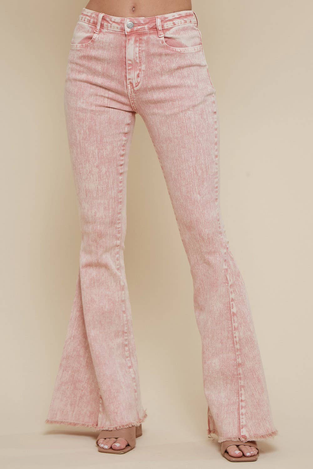 ACID WASHED FLARES PLUS SIZE