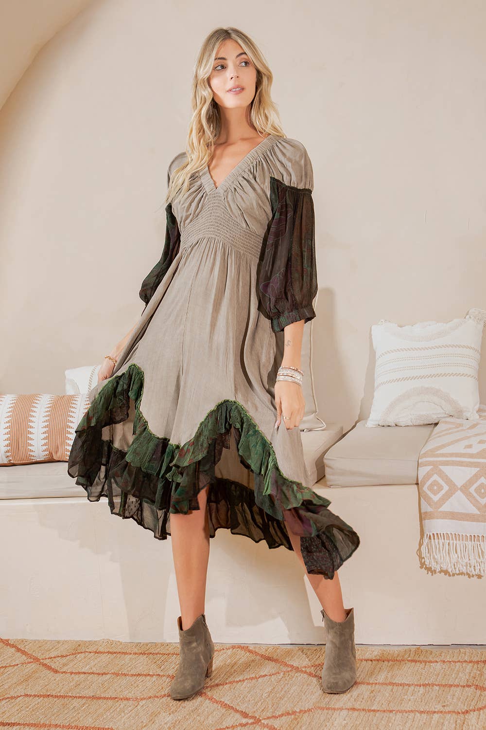 Effortless V-Neck Dress: BASIL