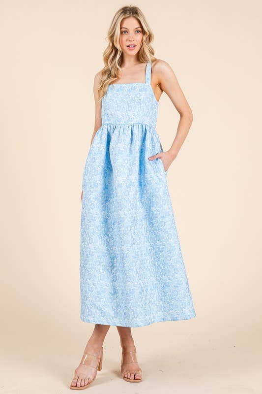 Plus Midi Textured Dress