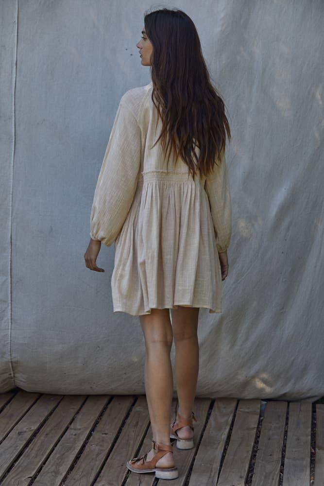 Gauze Button Down Dress