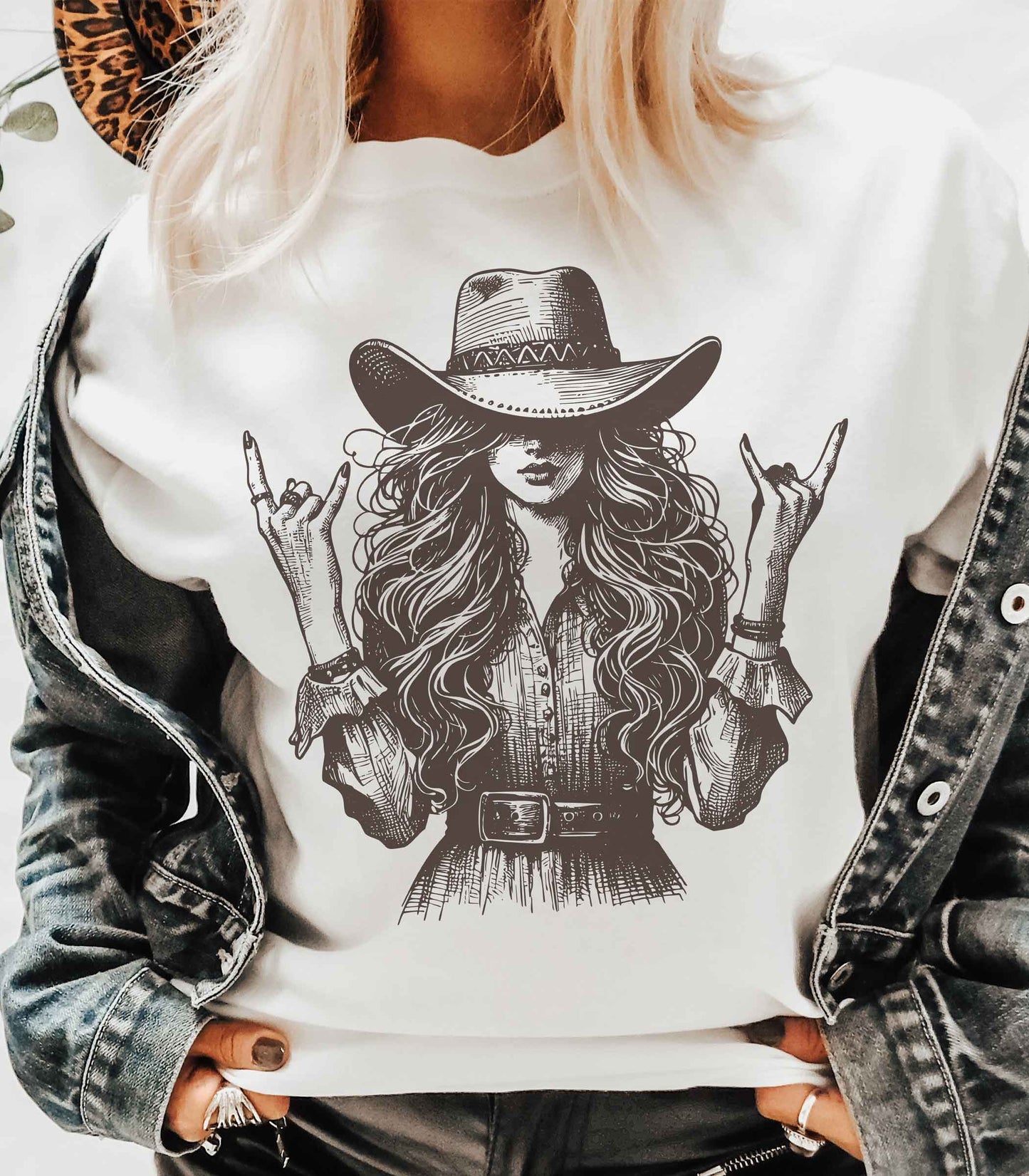 Cowgirl Rocker Rhinestone Tee
