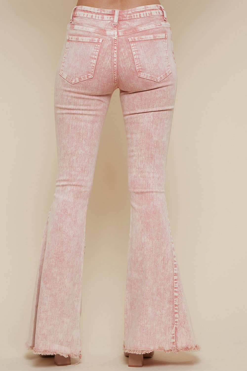 ACID WASHED FLARES PLUS SIZE