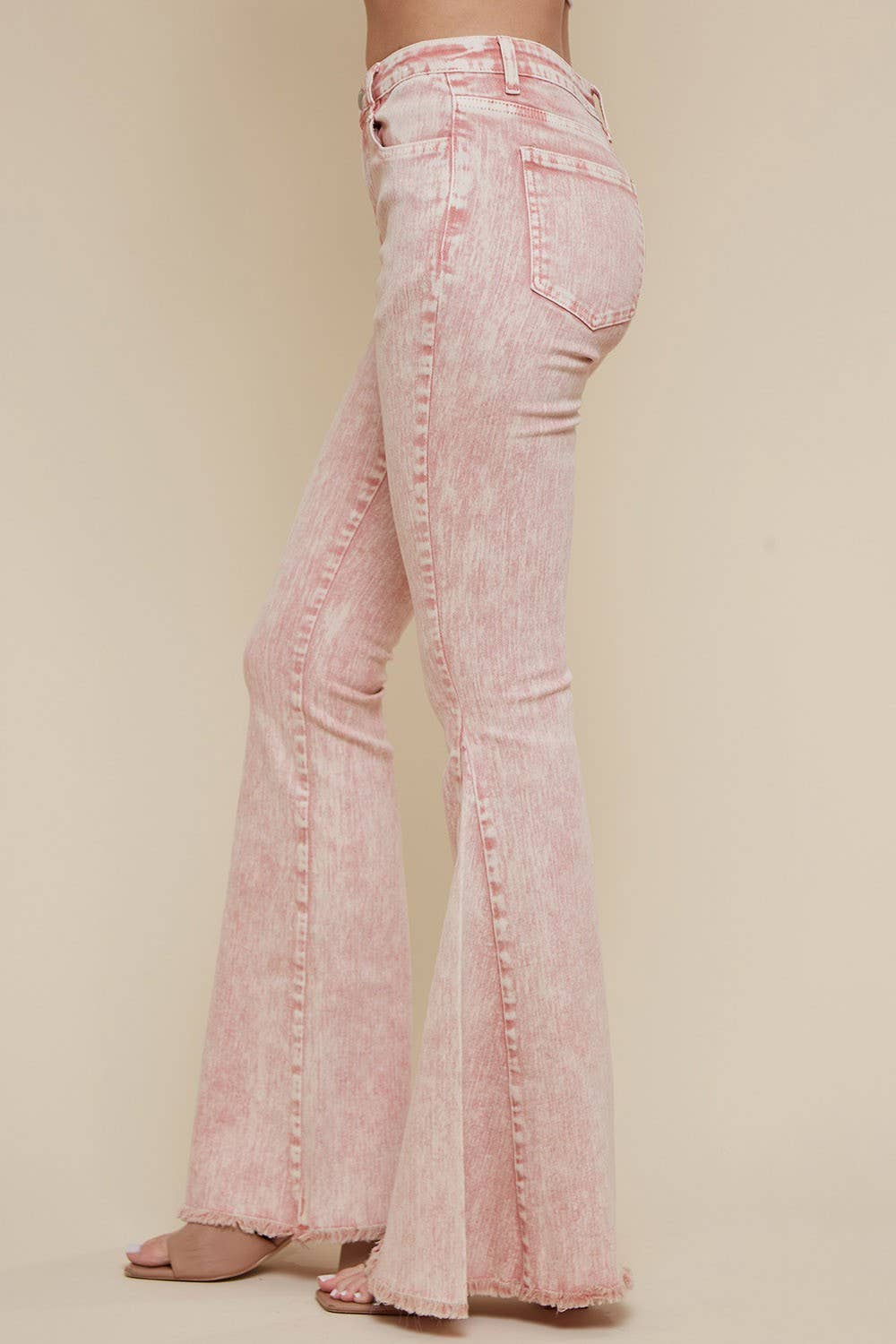 ACID WASHED FLARES PLUS SIZE
