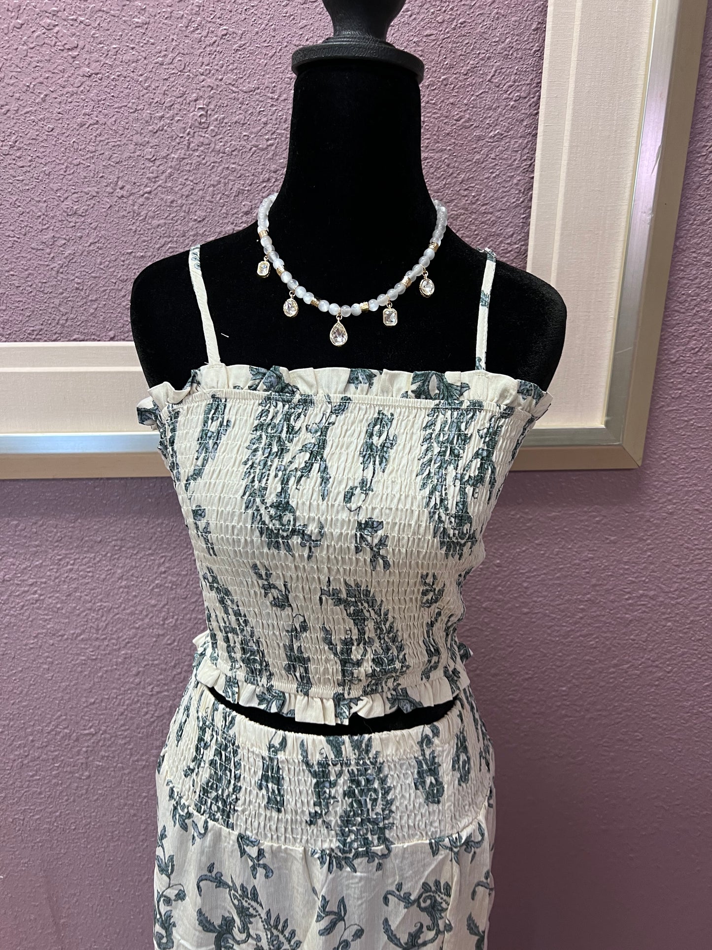 Green Leaf Swirl Set