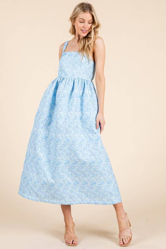 Plus Midi Textured Dress