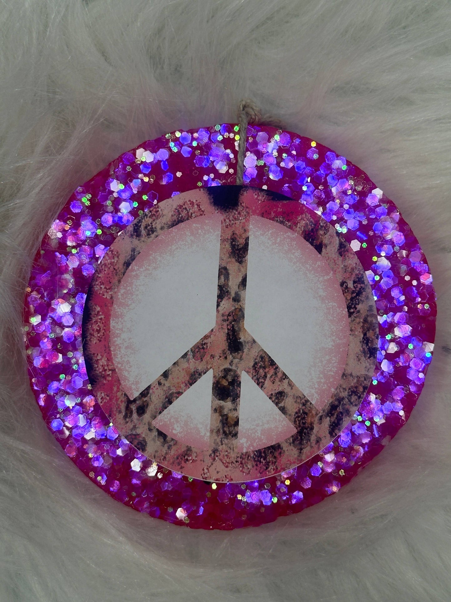 Peace Sign Pink/Cheetah: Butt Naked