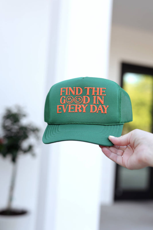 Find The Good In Everyday - Trucker Hat (Kelly Green)
