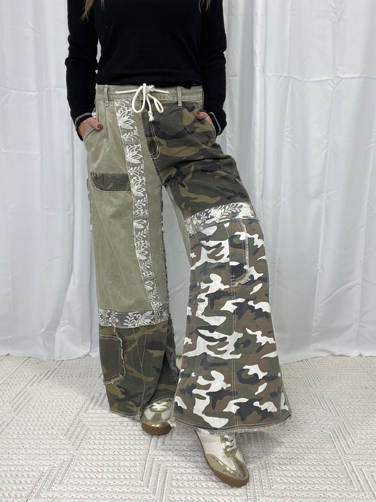 Camo Wide Leg Pants