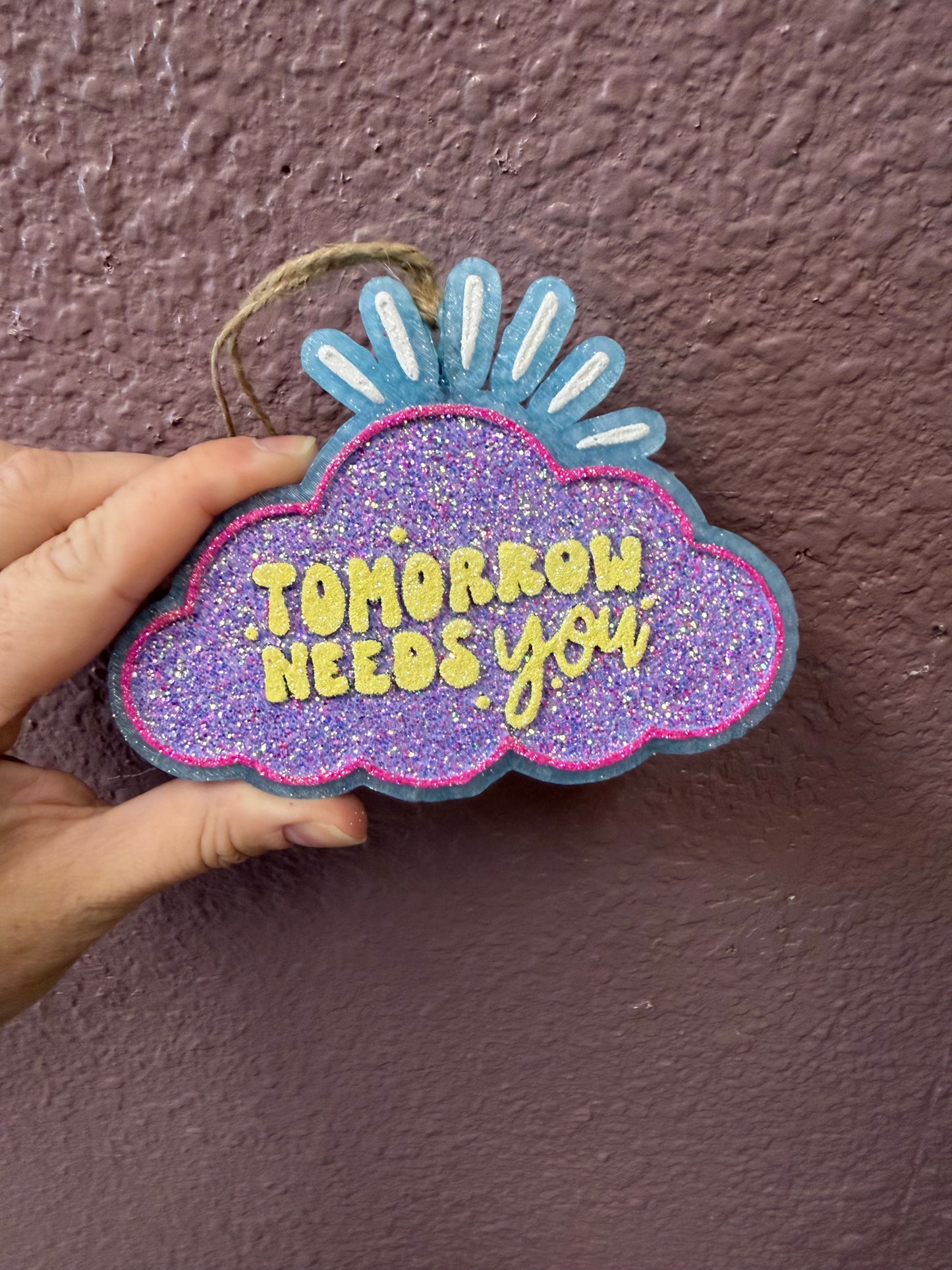 Tomorrow Needs You Cloud Car Freshie: Bump N Grind