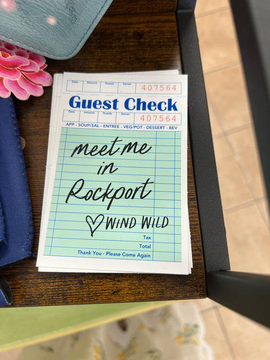 Personalized City Guest Check Sticker Decal: Original