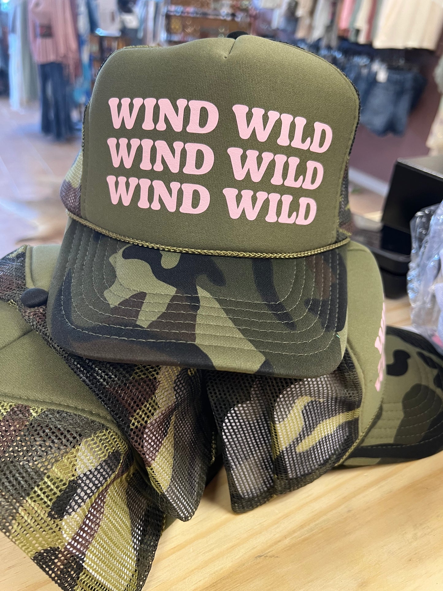 Wind Wild Camo Trucker Hat
