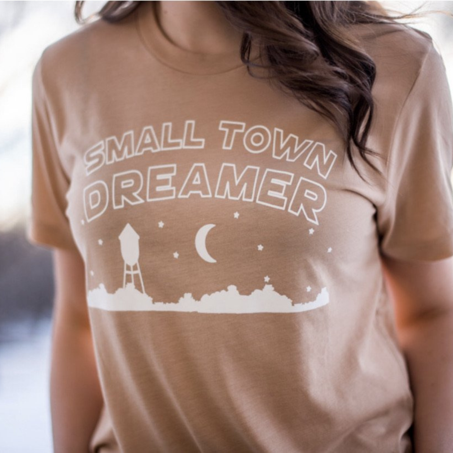Small Town Dreamer T-Shirt: Sand
