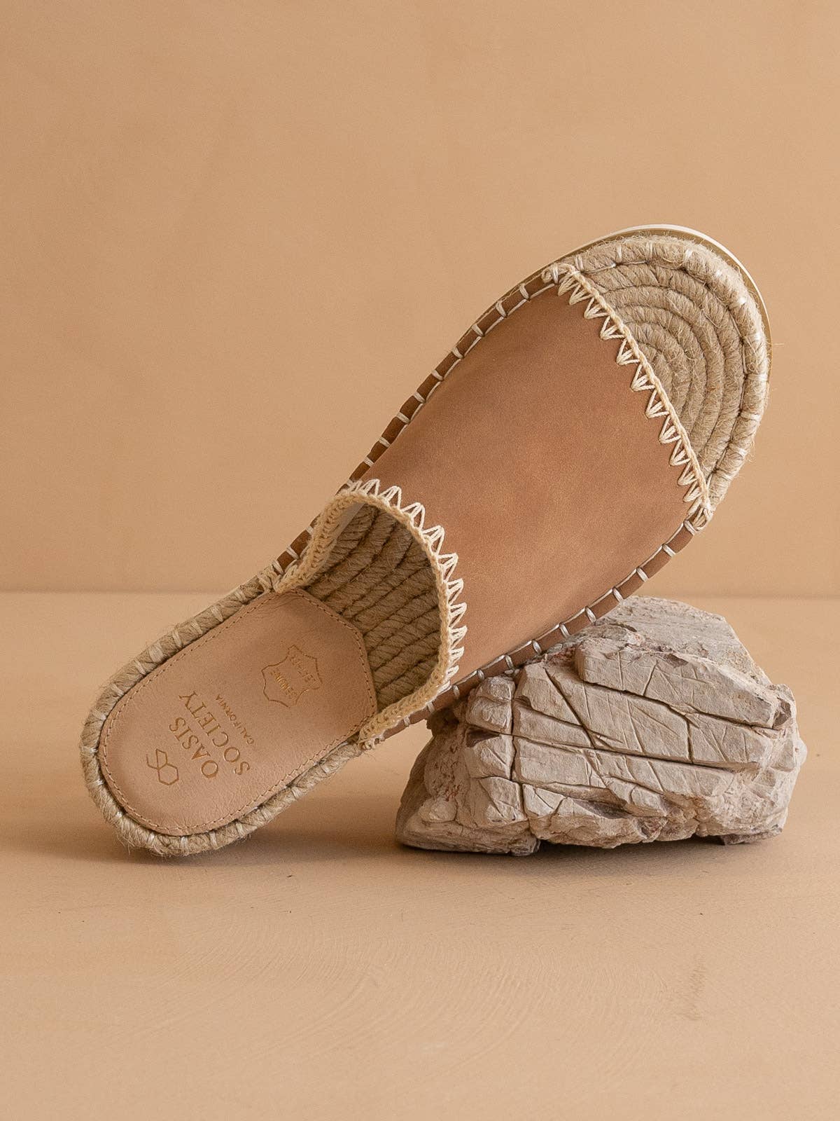 Espadrille Platform Sandal: CAMEL