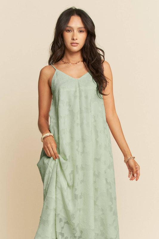 FLORAL EMBROIDERED MAXI SLIP DRESS