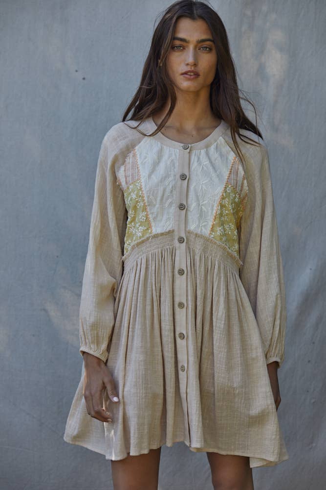 Gauze Button Down Dress