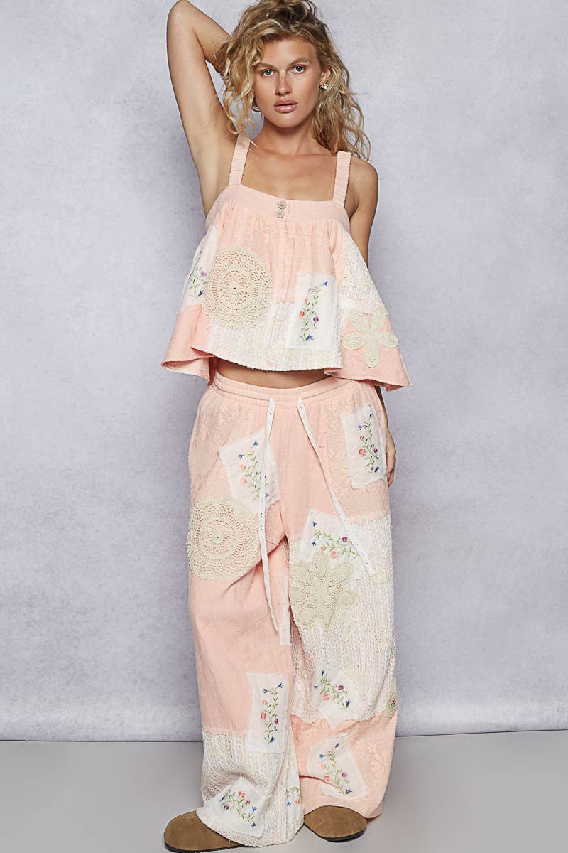 Double gauze tube top: PALE PINK