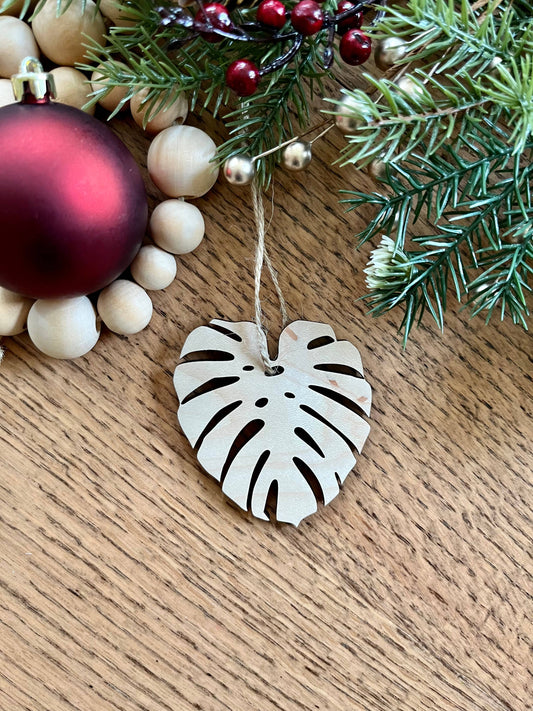 Monstera Leaf Ornament