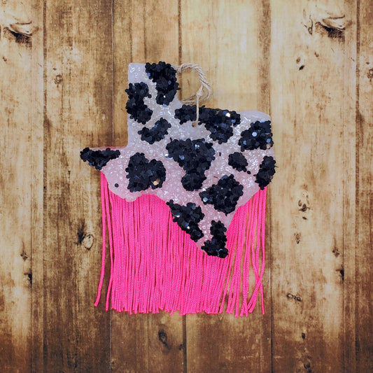 Fringin Cowprint Texas Freshie: Desert Dreams