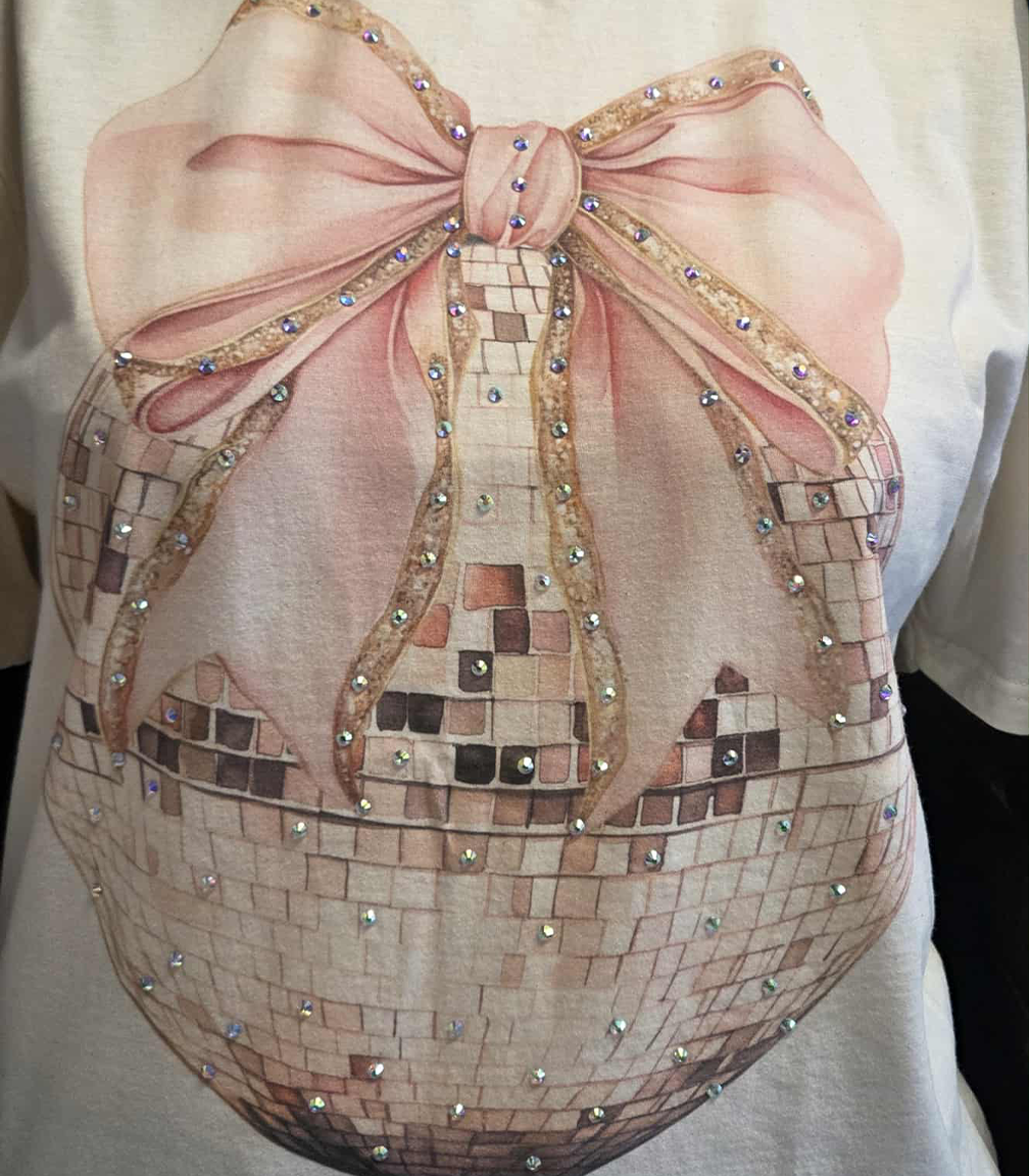 Disco Ball Bedazzled Tee