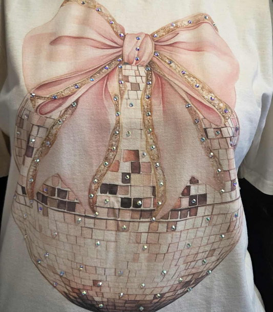Disco Ball Bedazzled Tee