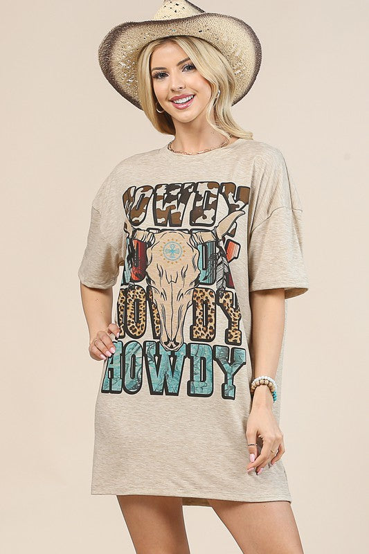 Howdy Tshirt Dress