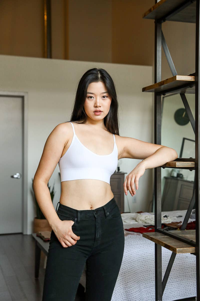 Low Back Bralette – White