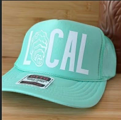 Local Oyster Shell Trucker Hat - Mint