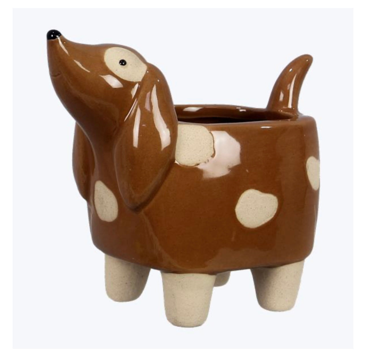 Ceramic Dog Planter