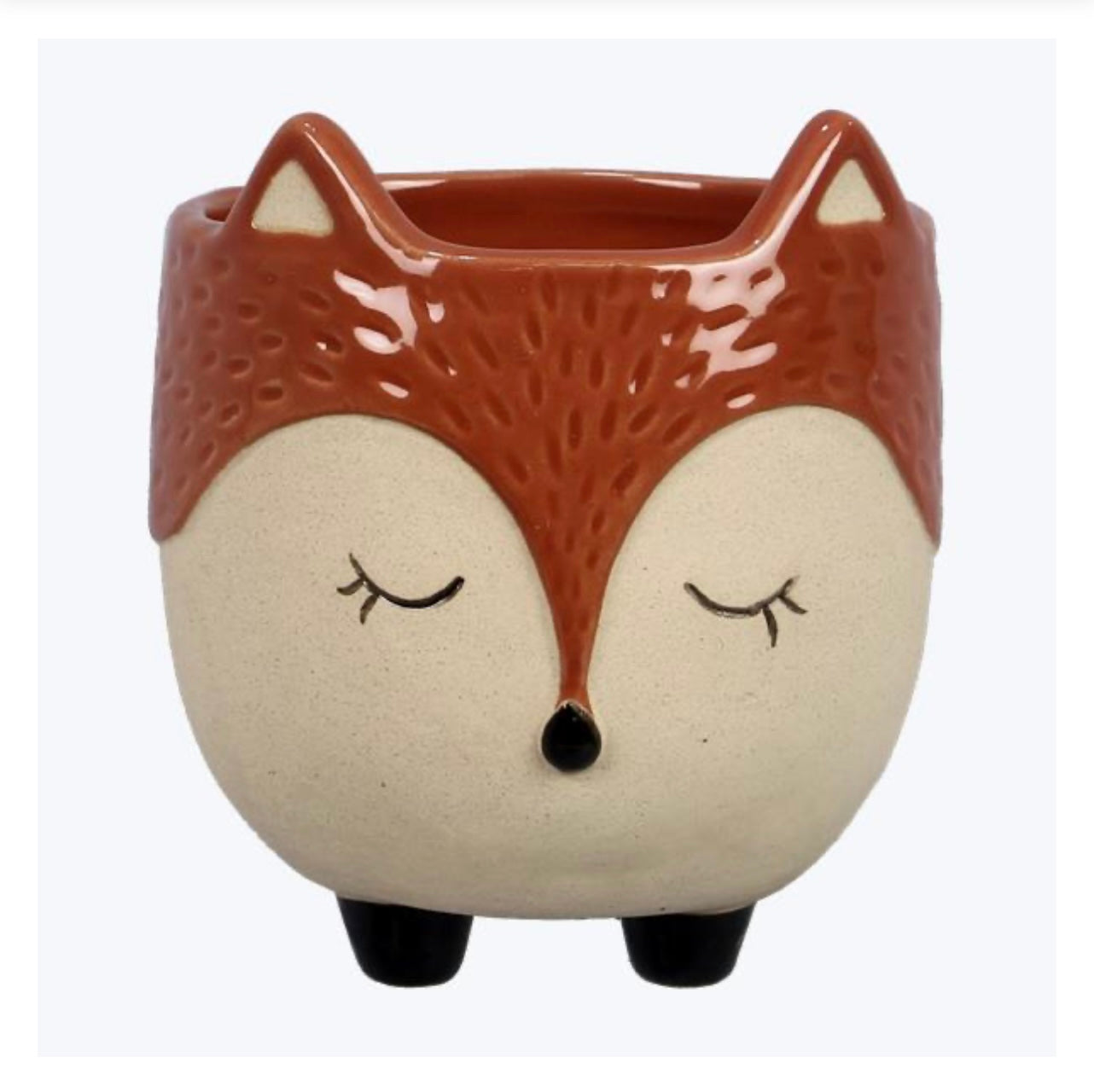 Ceramic Fox Pot