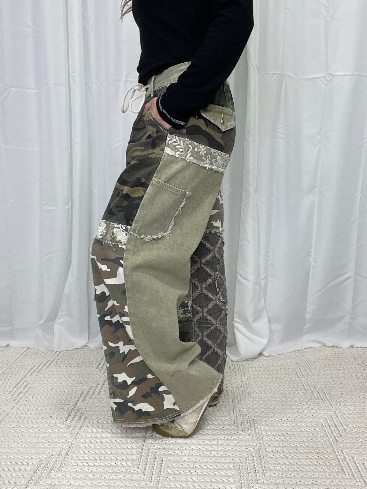 Camo Wide Leg Pants