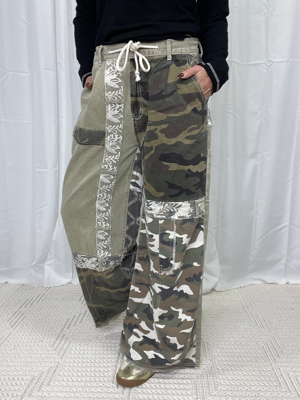 Camo Wide Leg Pants
