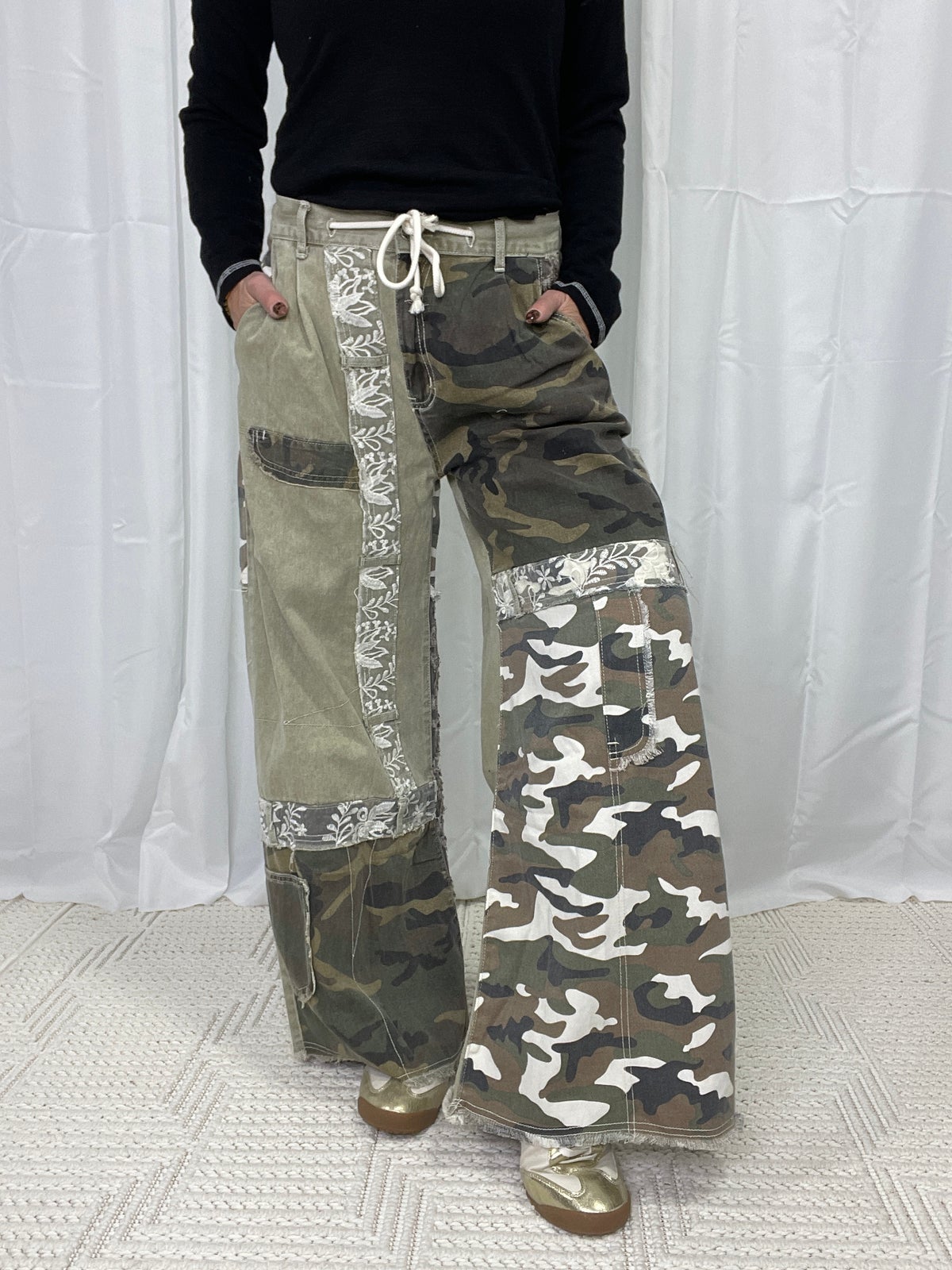 Camo Wide Leg Pants