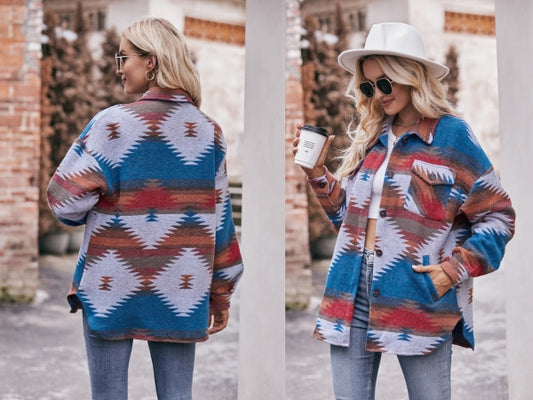 Aztec Print "Shacket"
