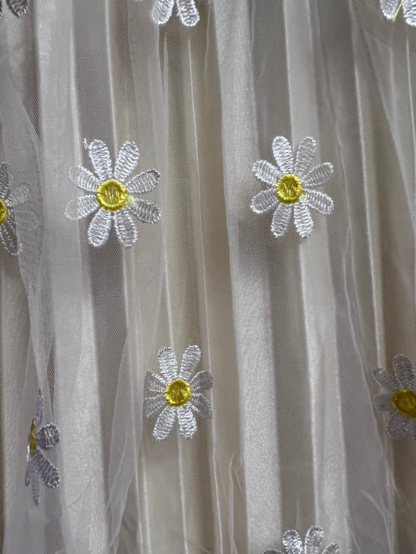 Ivory Embrd. Tulle Skirt