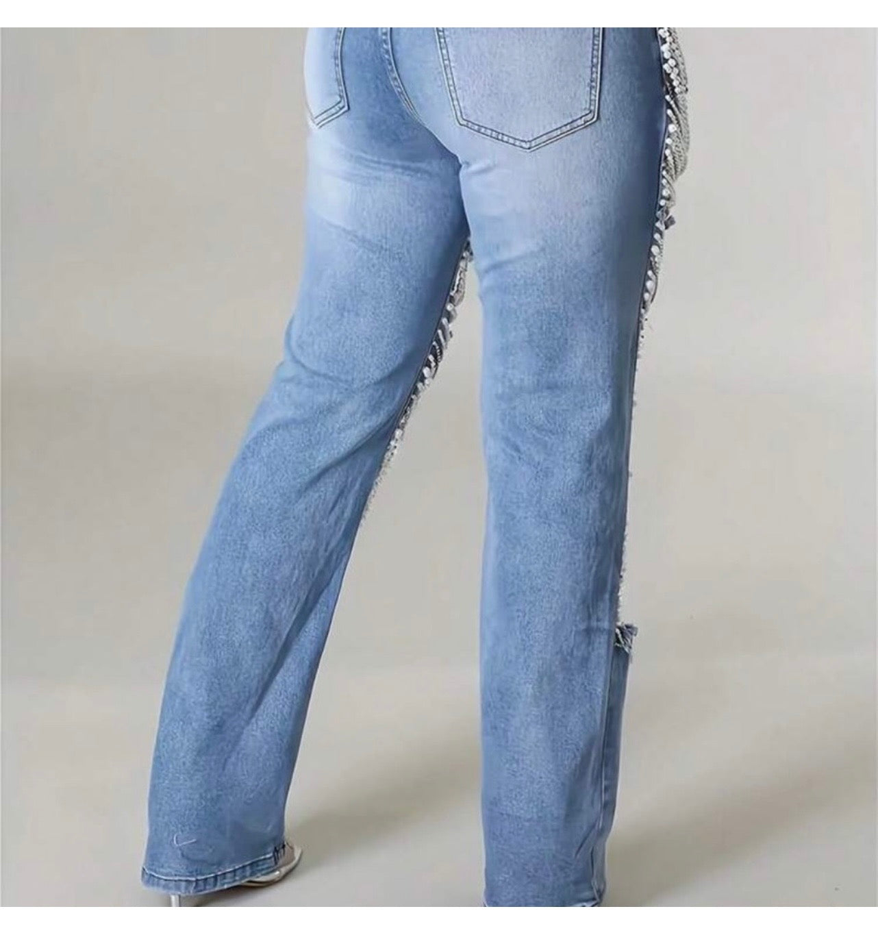 Pearl & Rhinestone Jeans