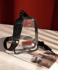 Clear Wrangler Sling Bag - Black