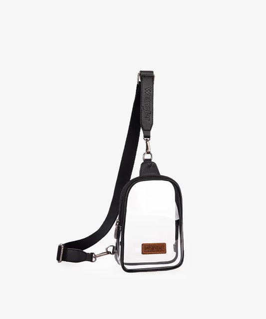 Clear Wrangler Sling Bag - Black