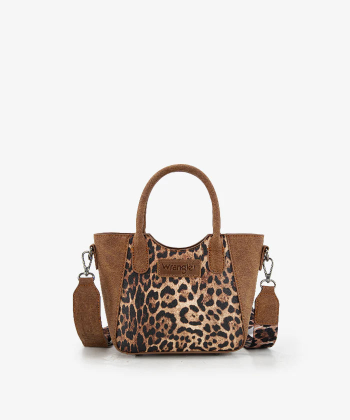 Brown Leopard Crossbody - Small