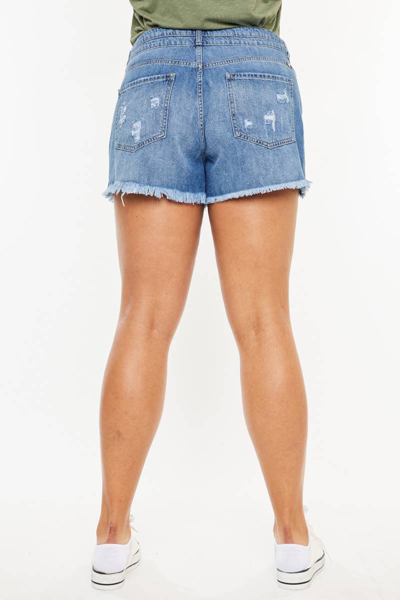 HIGH RISE DBL BUTTON PLUS SIZE