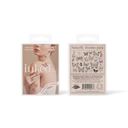 Butterfly Dreams Temporary Tattoo Pack