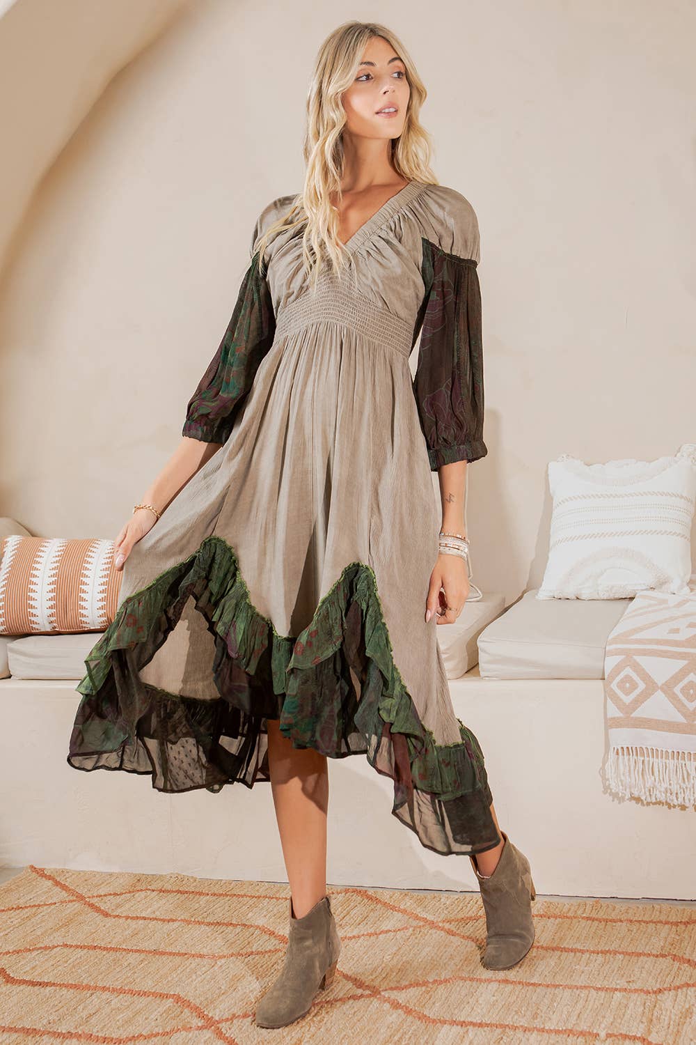 Effortless V-Neck Dress: BASIL