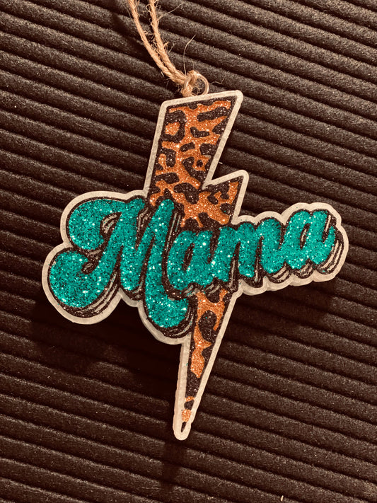 Mama Lighting Bolt Car Freshie: Viva la Juicy