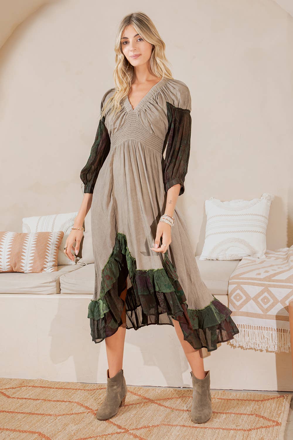 Effortless V-Neck Dress: BASIL