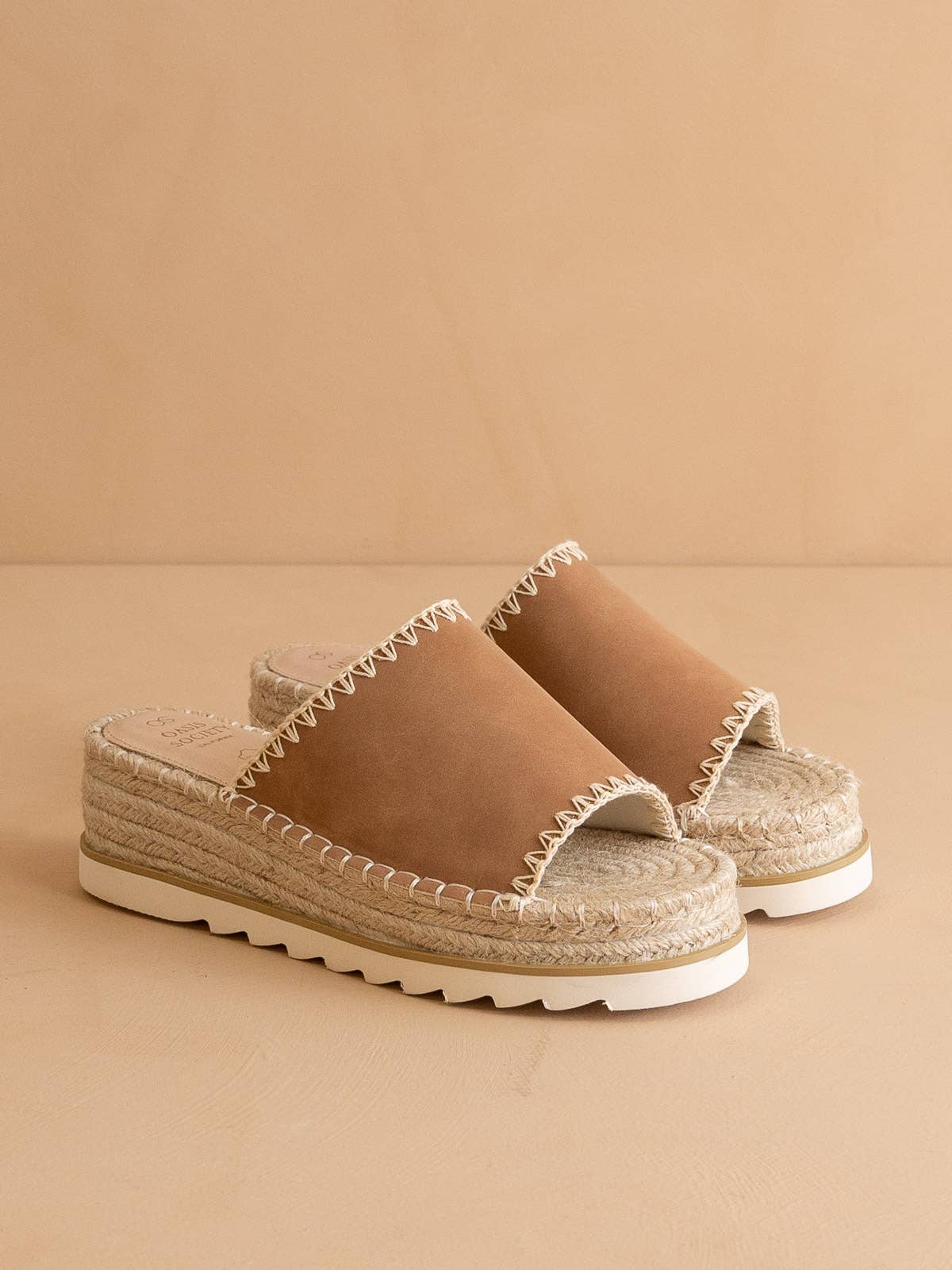 Espadrille Platform Sandal: CAMEL