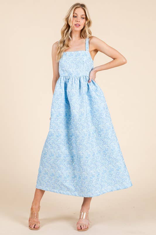 Plus Midi Textured Dress