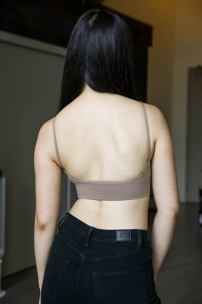 Low Back Bralette – Mocha