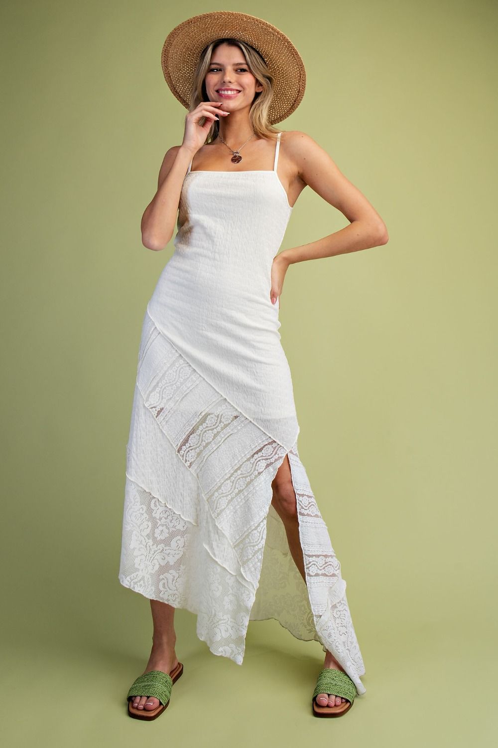 CRINKLE TEXTURE MAXI DRESS