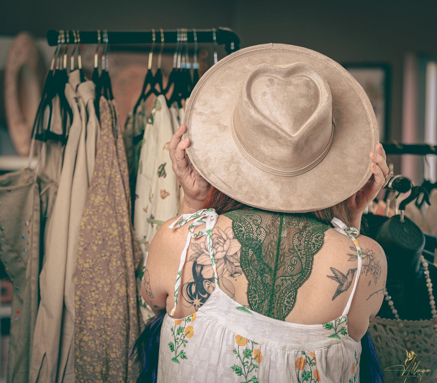 Vegan Suede Pencil Curl Brim Sweetheart Crown Fedora Hats: Taupe